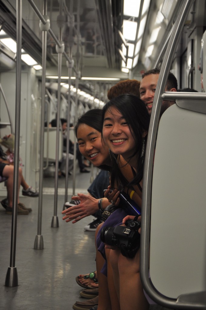 On the subway