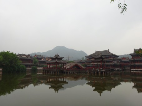 The scenery on one of Hengdian's movie sets.