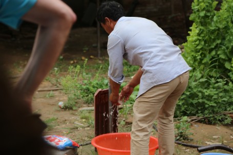 Our host in the village outside Kaifeng. He allowed us inside his property to see their way of life. 