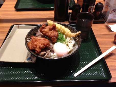 My first meal in Japan: Hanamaru Udon.