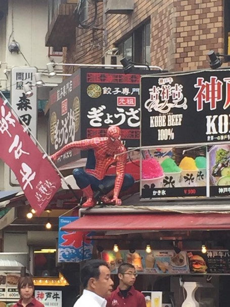 Spiderman decoration in China Town