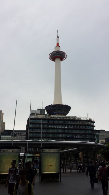 Kyoto Tower is a major landmark near Kyoto station. To me it looks like a giant Daikon. I got lost a little bit but thanks to Tokyo Tower I was able to get back on time. 