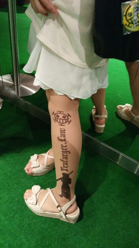 Lots of people were excited for One Piece, but not as much as this college local who had her favorite character tattooed to her leg.