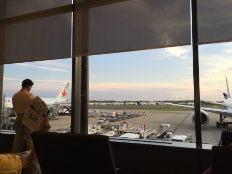 Goodbye Japan and Meiji. A view of the sunset from Narita Airport - waiting for our flight back to LA.