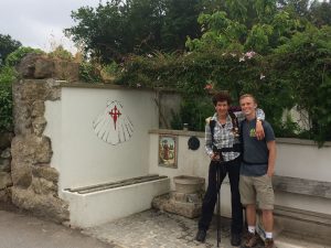 Our friend Constance and Jacob on the Camino