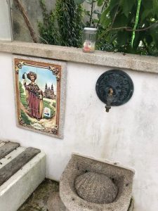 No need to buy water, water fountains are available alone the Camino of St. James