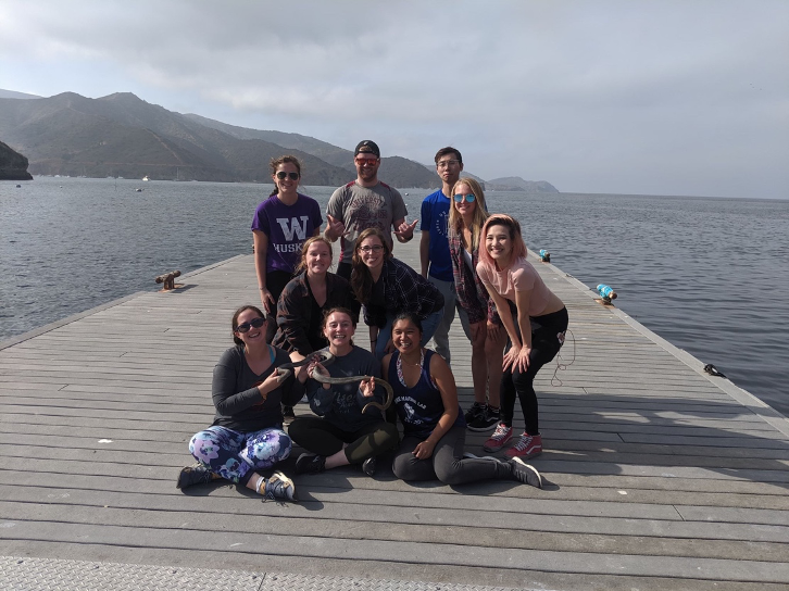 Figure 1. My cohort on Catalina Island last fall for the 2019 MEB department retreat.